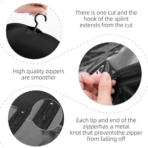 12PCS Hair Extension Holder Wig Storage Hanger for Multiple Wigs & Accessories, Black thumbnail 4