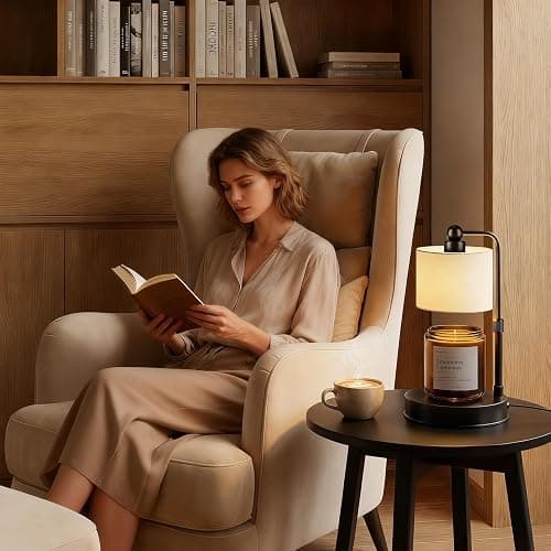 Candle Warmer Lamp with Timer ,Dimmable Candle Wax Warmer, Height Adjustable Electric Candle Lamp Warmer with 2 Bulbs, Birthday Gifts for Women Mom House Warming,Vintage Home Decor for Bedroom thumbnail 7