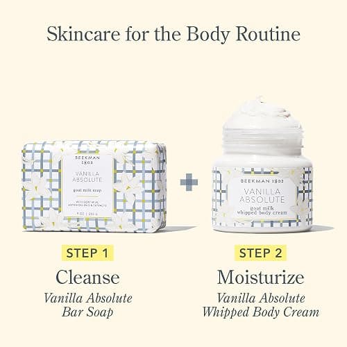 Beekman 1802 Whipped Body Cream – Moisturizes & Softens Skin with Goat Milk, Mango Seed Butter & Vitamin E – 8 oz – Vanilla Absolute thumbnail 7
