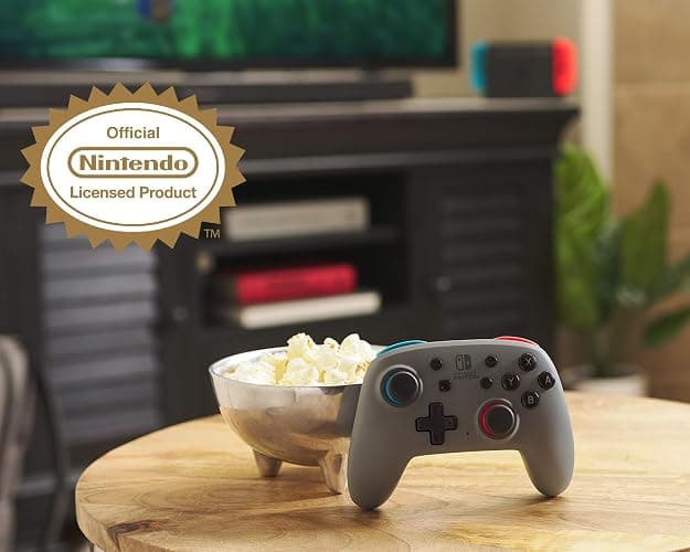 PowerA Nano Enhanced Wireless Controller for Nintendo Switch - Grey-Neon thumbnail 2