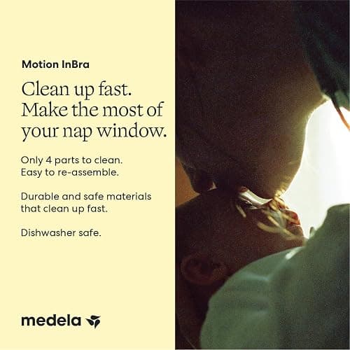 Medela Motion InBra Wearable Electric Breast Pump | Fully In-Bra, Hands-Free, Comfort Fit, BPA-Free, 5 oz Cups, USB Rechargeable, Quiet and Discreet thumbnail 7