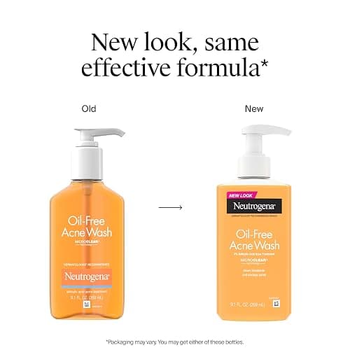 Neutrogena Oil-Free Acne Face Wash, Breakout Prone Skin Facial Cleanser with 2% Salicylic Acid Acne Treatment for Face, 9.1 fl. oz thumbnail 2