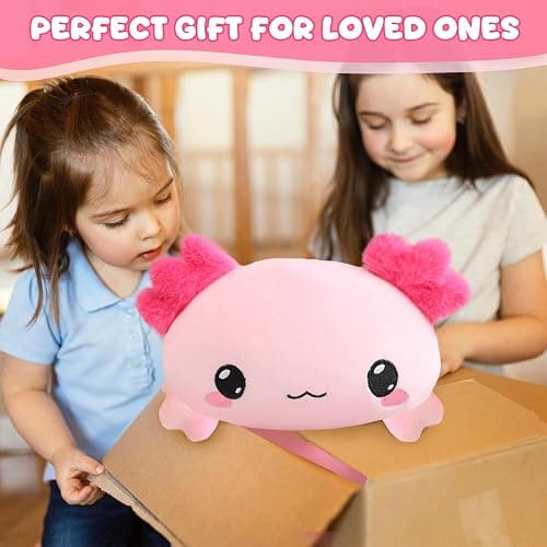 TOYSYM Weighted Stuffed Animals, Axoltol Stuffed Animal with Weighted Beads, Cute Plush Toy Pillow Gifts for Adults Kids Boys Girls thumbnail 8