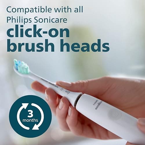 Philips Sonicare 4100 Rechargeable Electric Toothbrush, with Pressure Sensor, 2 Intensity Settings, SmarTimer and QuadPacer, 14-Day Battery Life, White, Model HX3681/23 thumbnail 8