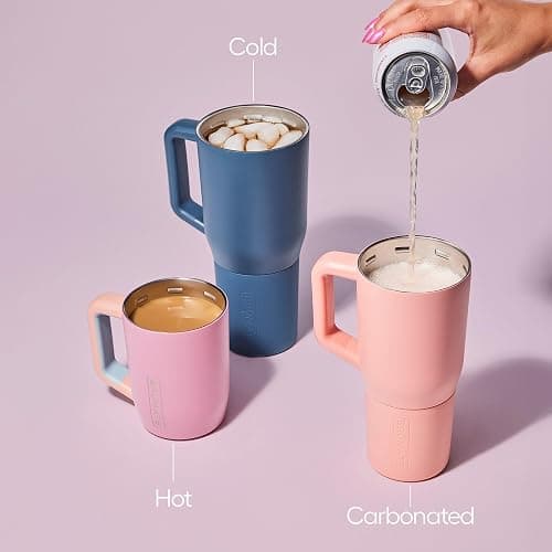 BrüMate Müv - 25oz 100% Leak Proof Insulated Coffee Mug with Handle & Lid - Stainless Steel Coffee Travel Mug - Double Walled Coffee Cup (Sage) thumbnail 6
