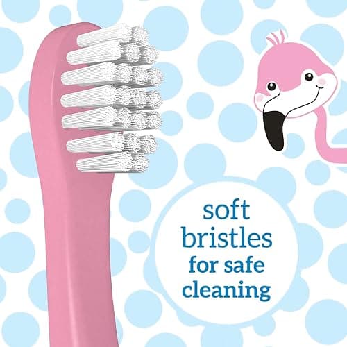 Dr. Brown's Baby and Toddler Toothbrush, Flamingo 1-Pack, 1-4 Years thumbnail 4