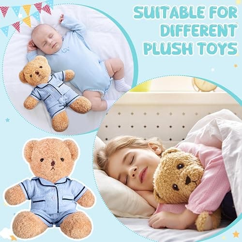 Hungdao Bear Clothes Pajamas Make Your Own Animals Outfits Fits Most 14 Inches Bear Accessories (Blue) thumbnail 6