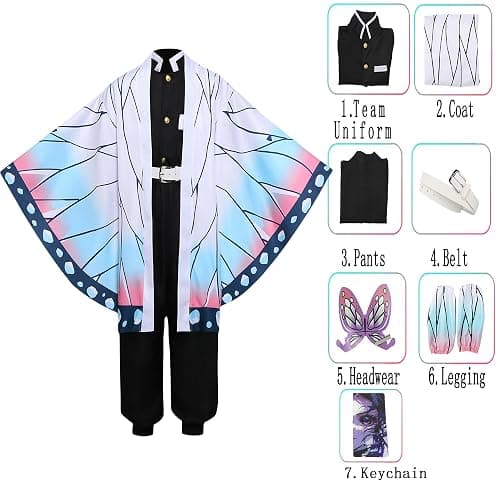 CHENYIZDQ Kocho Cosplay Costume Women Plus Size Kochou Costume Anime Adult Women Gradient Kimono for Halloween Party thumbnail 5