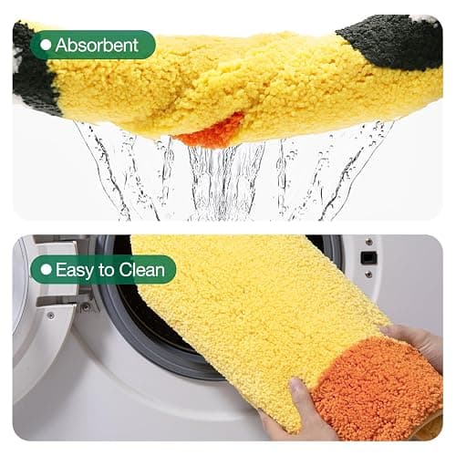 LUMI Cute Rubber Duck Bathroom Rugs, Absorbent Plush Bath Mats, Non-Slip Backing Washable Bath Rugs for Bathroom, Ideal for Kids Shower Sink Bathtub Bedroom, 22"x36", Duck thumbnail 7