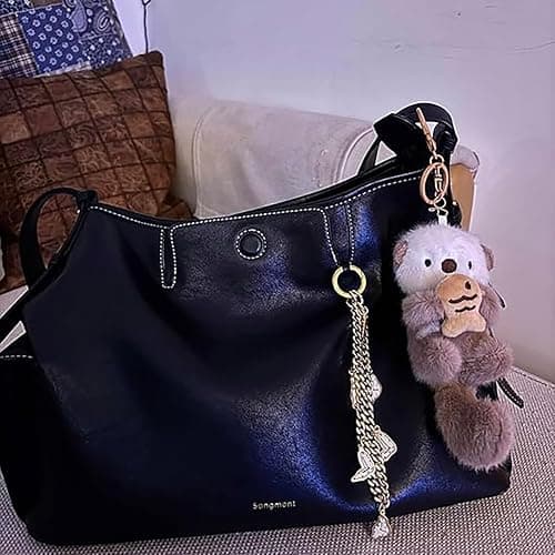JINJUMEI 3Pcs Plush Keychain Otter Charm, Cute Otter Keychain, Suitable for Handbags Purses Backpacks and Car Keys | for Men Women Teens and Animal Lovers thumbnail 7