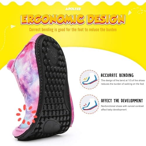 Apolter Baby Boys and Girls Swim Water Shoes Barefoot Aqua Socks Non-Slip for Beach Pool Toddler Kids thumbnail 6
