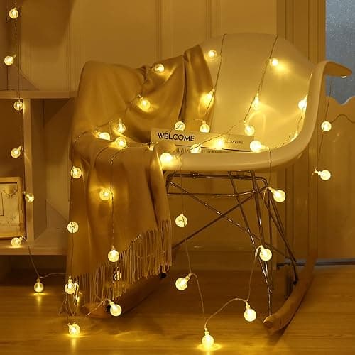 Zorela Globe Fairy Lights, 15M/49ft 100 LED Globe String Lights with Remote - USB or Battery Powered - 8 Modes - Outdoor Indoor String Fairy Lights for Christmas, Balcony, Gazebo, Garden, Camping thumbnail 3