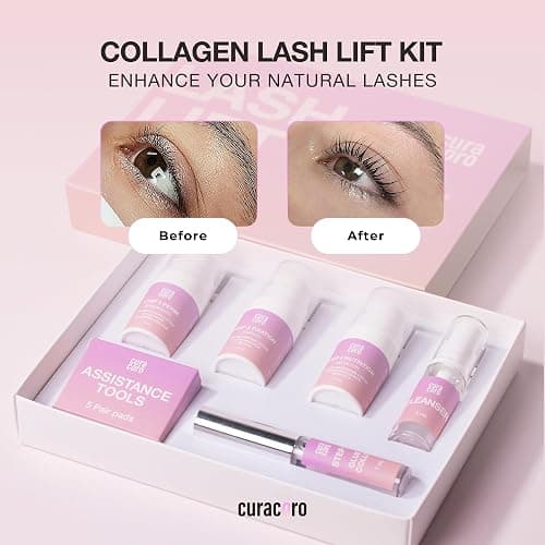 Curacoro Lash Lift Kit - Professional Eyelash Perm Kit, Semi-Permanent Lash Curling, Nourishing Collagen, Hygiene Safe & Easy to Clean, All-in-One for Professional Use thumbnail 8