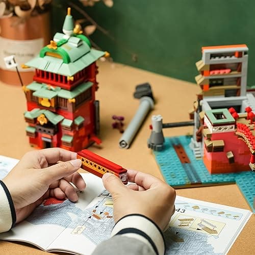 Flowers Japanese Castle House Building Kit Compatible with Lego Sets for adutls,Creator Architecture Building Model Set for Girls 8-14 Years Up Movie Lover 1826 pcs thumbnail 7