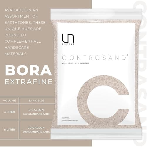 Ultum Nature Systems Controsand Bora Aquarium Sand (3L) - Freshwater Tank Substrate for Live Shrimp & Planted Aquariums - Bora - 3L thumbnail 3