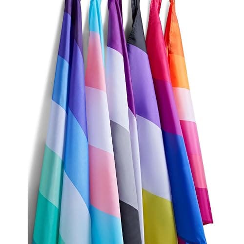 Runesol Demigirl Pride Flagge, 91x152 cm, 4 Ösen, eine in jeder Ecke, Gay Pride Flagge, LGBT+ Flagge, Pride Fahne, Premium-Fahnen für drinnen und draußen, lebendige Farben, Festival Parade Feier thumbnail 6
