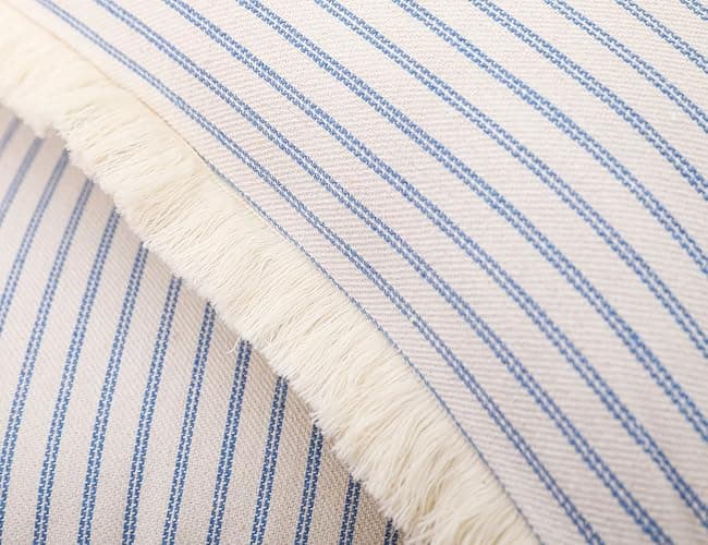 NUYECY Set of 2 Light Blue Boho Throw Pillow Covers 12 x 20,Cotton Neutral Pillow with Tassel Fringe,Decorative Lumbar Pillow Cover Pillow Case Cushion Cover for Bed Sofa Couch Farmhouse thumbnail 4
