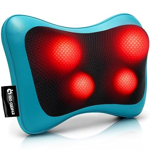 Mo Cuishle Electric Shiatsu Back Massager with Heat - Powerful 3D Kneading for Neck, Shoulder, Lower Back Pain Relief - Ergonomic Design for Home, Office, & Car - Gifts for Women, Men, Mom & Dad - Image 1