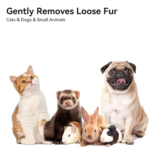 Aumuca Cat Brush for Shedding, Cat Brushes for Indoor Cats, Cat Brush for Long or Short Haired Cats, Cat Grooming Brush Cat Comb for Kitten Rabbit Massage Removes Loose Fur thumbnail 8