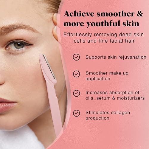 Kitsch Dermaplaning Bundle – Hydrating Dermaplane Oil & 12pc Dermaplane Blush Razors for Smooth, Glowing Skin thumbnail 8