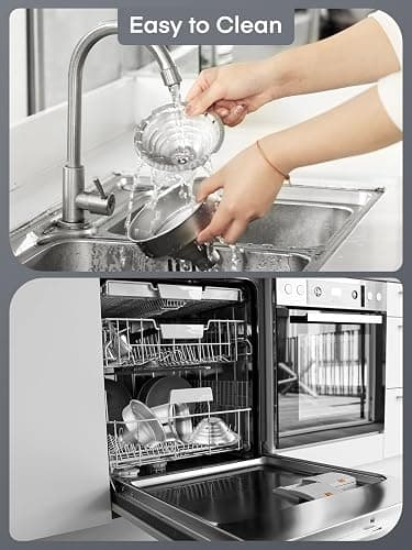 FOHERE FOHERE Orange Juicer Squeezer, Citrus Lemon Juice Press, Cast Iron Manual Juicer Hand Press for Grapefruit Pomegranate, Orange, Lemonade, Commercial Manual Citrus Juicer, Easy to Clean (BLACK) thumbnail 8