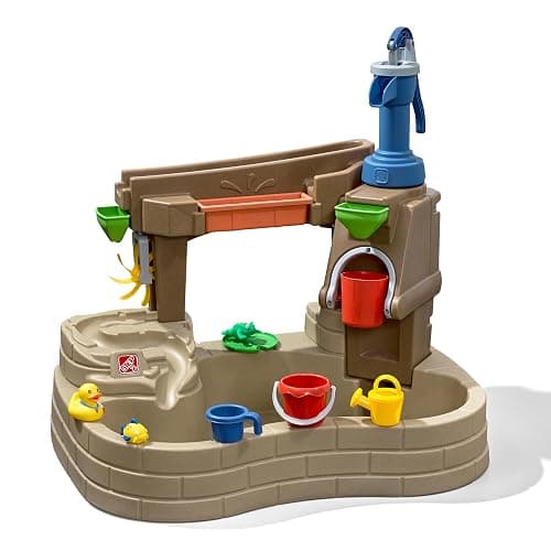 Step 2 Pump & Splash Discovery Pond Water Table, Kids Water Sensory Activity Pool, Summer Outdoor Toys, 10 Piece Toy Accessories, For Toddlers 2+ Years Old - Image 1