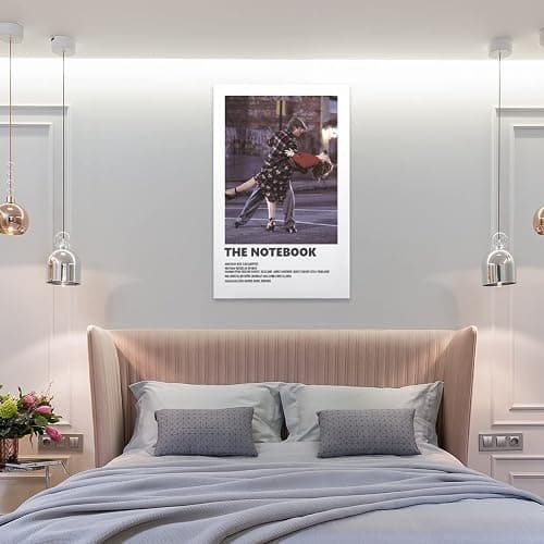 Vintage Movie Poster, The Notebook Movie Poster, Ryan Gosling and Rachel McAdams Movie Stills Art Po Wall Art Paintings Canvas Wall Decor Home Decor Living Room Decor Aesthetic 16x24inch(40x60cm) Un - 24L" x 16W" - White thumbnail 8