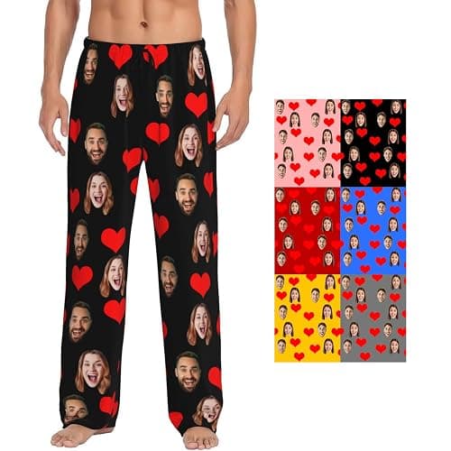 Personalized Pajamas With Face Photo for Men - Custom Funny PJ Pants - Unique Gifts - Image 1