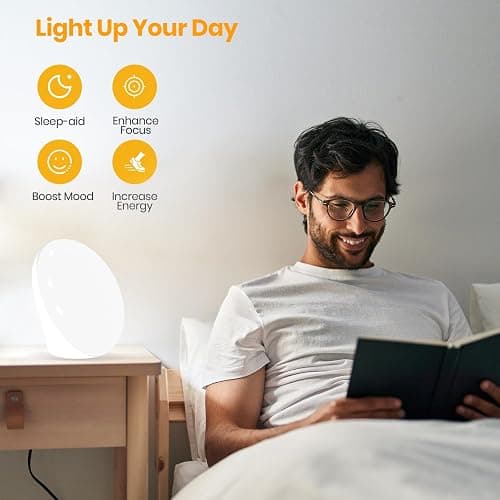 LASTAR Sun Lamp, 10,000 Lux Sunlight Lamp with 4 Color Temperatures & 5 Brightness & 1H Timer, Touch Control Daylight Lamp with Memory Function for Home thumbnail 6