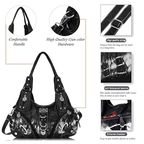 Angelkiss Hobo Purses and handbags for Women Satchel Handbag Women Purses Large Daily Shoulder Bags thumbnail 5
