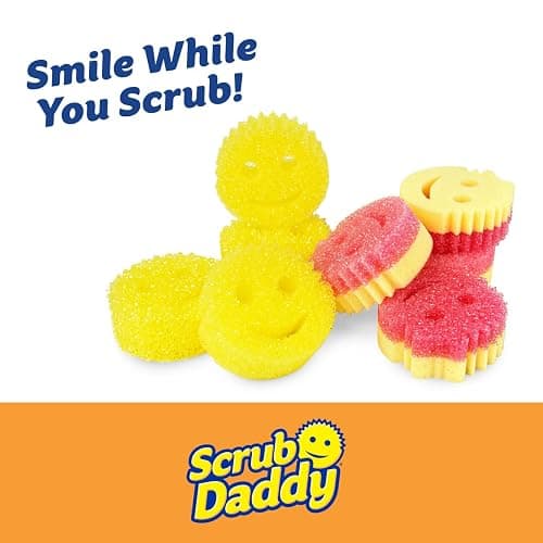 Scrub Daddy 4 Scrub Daddy Sponges & 4 Scrub Mommy Kitchen Sponges - Scratch-Free for Dishes & Multipurpose Cleaning - BPA Free & Made with Polymer Foam - Stain & Odor Resistant (8 Pack) thumbnail 3