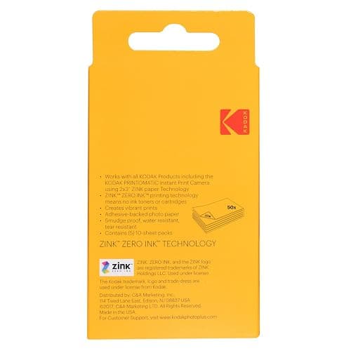 Kodak 2ʺ x 3ʺ Premium ZINK Photo Paper 50-Pack Compatible with Kodak PRINTOMATIC (NOT with Kodak Mini Shot, Mini2) thumbnail 2