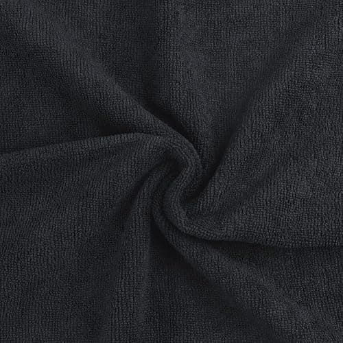 Orighty Black Salon Towel, Pack of 12 (Not Bleach Proof, 16 x 29 Inches) Super Soft and Absorbent Microfiber Hair Salon Towels for Salon, Hand, Gym, Bath, Spa and Home Hair Care thumbnail 3