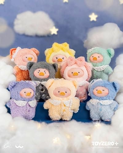 Lulu The Piggy Blind Box - LuLu's Dreaming Wonderland Series Plush Keychain Blind Boxes Figures Cute Stuffed Animals Kawai Mystery Box Toys Home Decorations Holiday Birthday Gifts, Single Box thumbnail 3