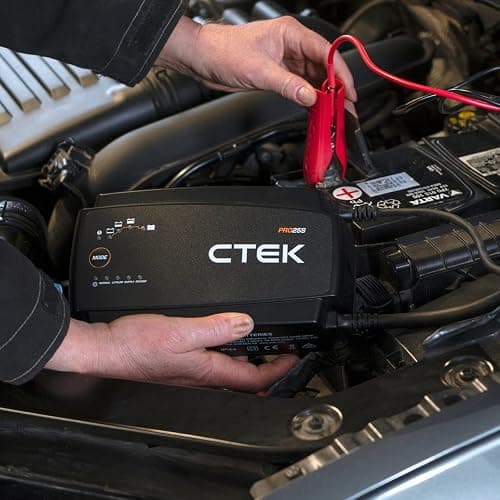 CTEK PRO25S, 25A, Batterieladegerät 12V Und Stromversorgung, Batteriepfleger, Ladegerät LiFePO4, Lithium Ionen Ladegerät Auto Und LKW Mit Rekonditionierungsmodus Und Entsulfatierungsprogramm thumbnail 7
