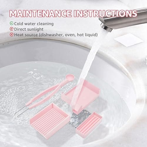 HZUIZXYO 4 Pcs Fuse Bead Tray,Fuse Bead Tool Kit DIY Scoop Aligner Pickup Tool Kit with Needle Tweezer and Aligner Tray for Craft Project Beading Enthusiast thumbnail 3