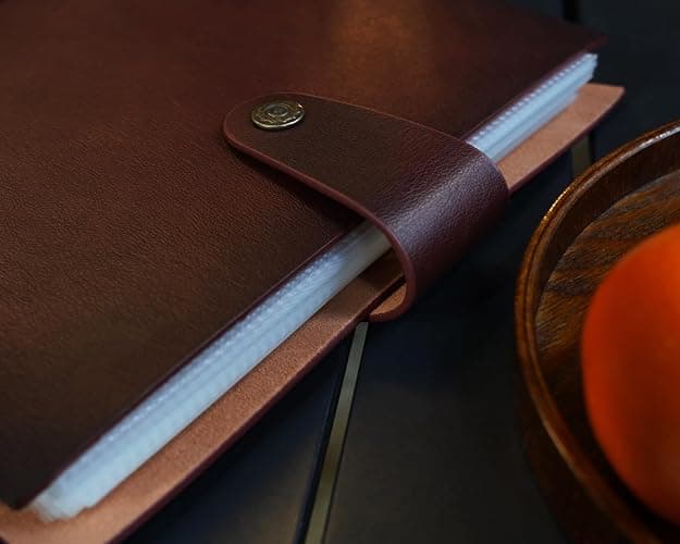 Adeerus Genuine Leather Photo Album 300 Pockets, 4x6 for 300 Photos, with 40 Writing Paper, Bookshelf Scrapbook for Travel Family Wedding Kids Graduation Baby Pictures, Wine Brown thumbnail 8