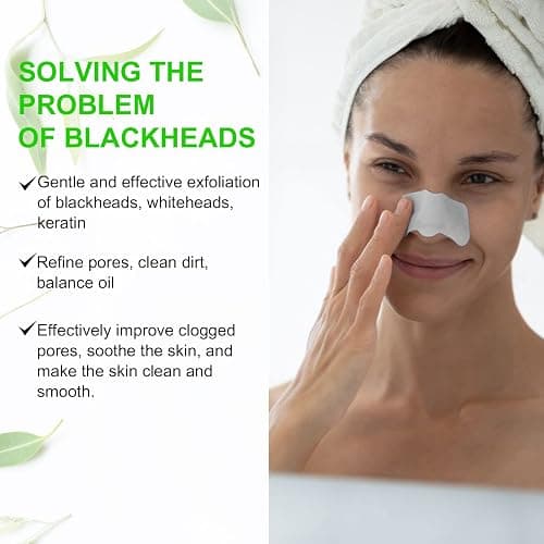 JWBVCTCR Pore Strips,Natural Charcoal Deep Cleansing Pore Strips ，Nose Strips for Blackheads，Black Heads Removal for Nose Face，Deep Cleansing for All Skin Types(80pcs) thumbnail 4