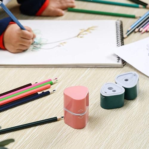 Mr. Pen- Pencil Sharpener for Colored Pencils, 3 Pack, 3 Hole, Pencil Sharpener Manual, Art, Jumbo, Artist thumbnail 9