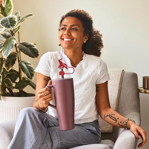 DST Sorority Straw Covers for Stanley Tumbler 10mm, 8Pcs Delta Sorority Reusable Straw Topper Lids for 40 & 30 oz Cups (DST) thumbnail 4
