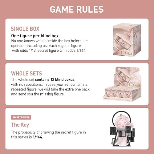 POP MART SKULLPANDA The Paradox Series Blind Box Figures, Random Design Action Figures Collectible Toys Home Decorations, Holiday Birthday Gifts for Girls and Boys, Single Box - Skullpanda the Paradox Series Figures - Single Box thumbnail 4