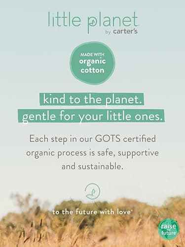 little planet by carter's Baby Girls' 2-piece Pajamas Made With Organic Cotton thumbnail 4