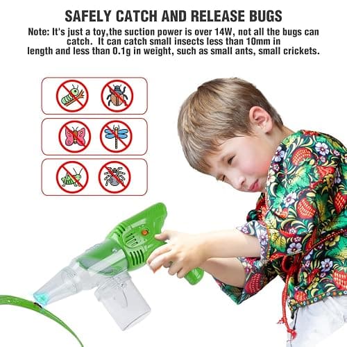 PLAY Bug Catcher Kit,Outdoor Toys for Kids Ages 4-8 8-12,Bug Catcher Vacuum with Critter Habitat Case,Butterfly net,Magnifying Glass,Toddler Outside Toys for 3 4 5 6 7 8+ Year Old Boys Birthday Gift thumbnail 4