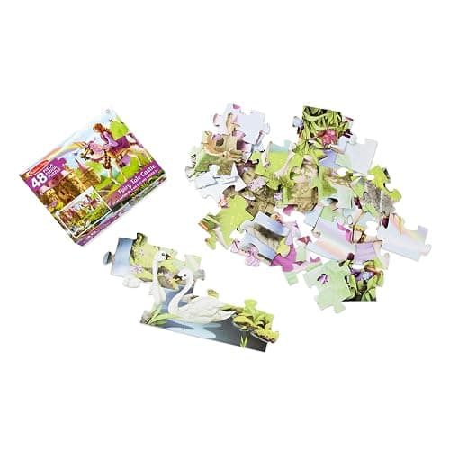 Melissa & Doug Fairy Tale Castle Jumbo Jigsaw Floor Puzzle (48 pcs, 2 x 3 feet) - FSC Certified thumbnail 4