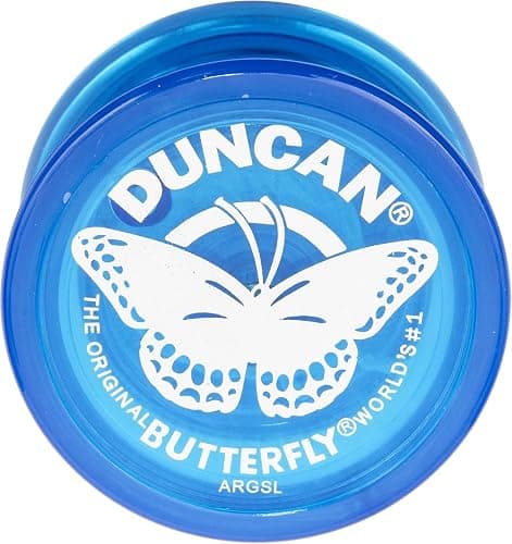 Duncan Toys Butterfly Yo-Yo, Beginner Yo-Yo with String, Steel Axle and Plastic Body, Blue - Image 1