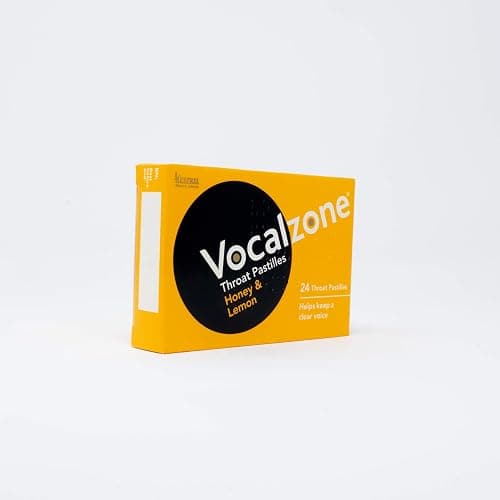 Vocalzone Throat Pastilles Honey & Lemon 24 - For Sore Throats and Hoarseness When Overusing Your Voice. Produced and sold in the United Kingdom since 1912 thumbnail 5