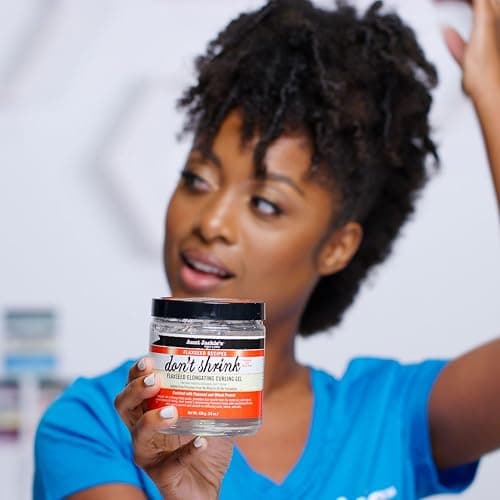Aunt Jackie's Flaxseed Recipes Don't Shrink Elongating Hair Curling Gel for Natural Curls, Coils and Waves, Helps Prevent Dryness and Flaking, 15 oz thumbnail 5