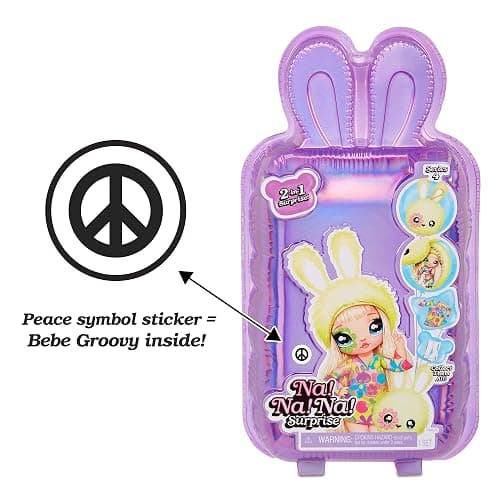 Na! Na! Na! Surprise 2-in-1 Fashion Doll und Plüschtasche - Sammlerstücke - Serie 4 - Bebe Groovy(Die Verpackung kann variieren.) thumbnail 2