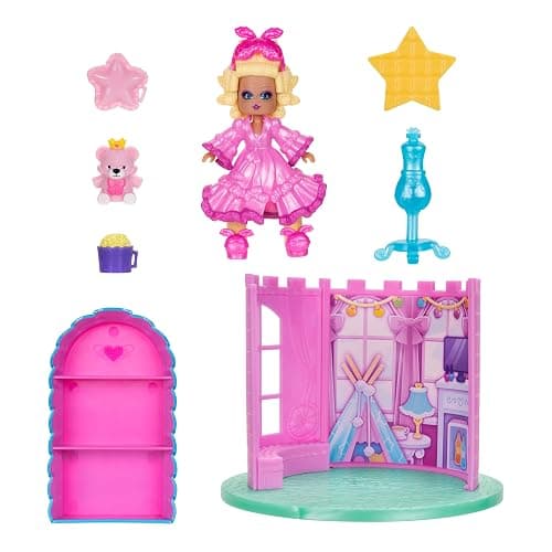 Royale High Dorm Room Playset - 1 Doll, 5 Accessories - Fits Inside Castle Playset - Virtual Item Code Included - Ages 5+ thumbnail 4