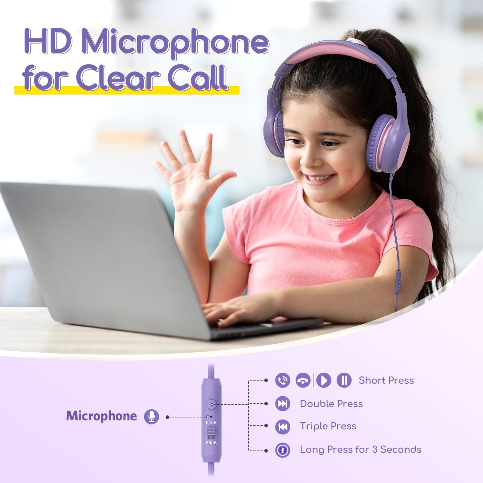 EarFun Kids Headphones Wired thumbnail 5
